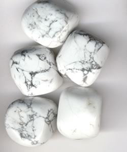 Stone: White Howlite Tumbled (South Africa)