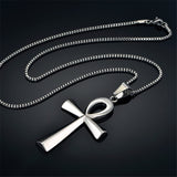 Ankh (Cross) Necklace Gold or Silver. (Free Shipping).