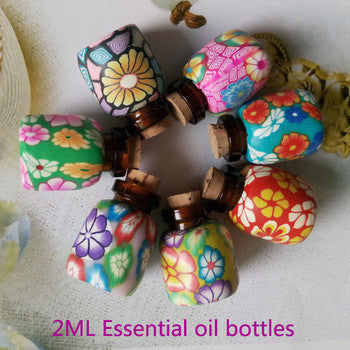 Bottle: Mini Essential Oil Bottle with cork (3 pack)