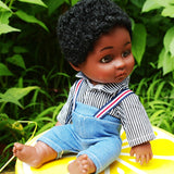 Doll: Black Boy with Curly Hair (Free Shipping)