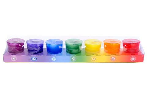 Chakra Voltive Candle Set. 7 candles