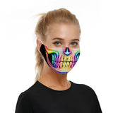 Face Mask: Designer Funny Big Mouth, No Teeth, Skeleton Mouth or Bald Eagle. Adult Size (Free Shipping)