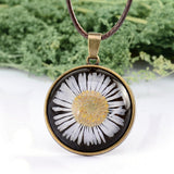 Necklace: Dried Flower in Glass Bubble