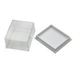 Box: Plastic Small Clear Collector Box.