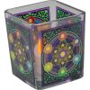 Candle Holder: Square Voltive Glass Holder with Candle Included Chakra (Free Shipping)