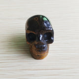 Tiger Eye Skull Bead Necklace (Stone)