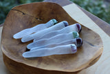 Wand: Selenite with Fused Fluorite Tip 5-6in.