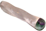 Wand: Selenite with Fused Fluorite Tip 5-6in.