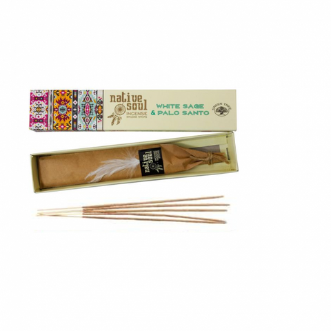 Incense: White Sage and Palo Santo Sticks 15g.